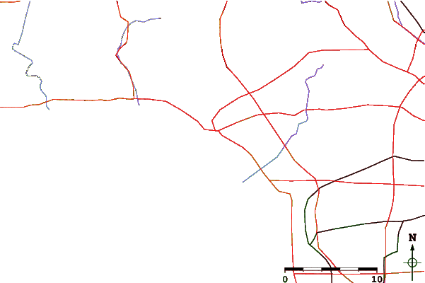 Roads and rivers around Bay Street