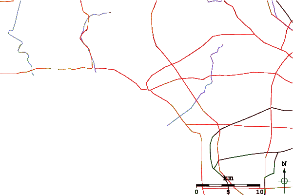 Roads and rivers around Bay Street