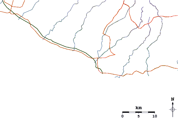 Roads and rivers around Baya Beach