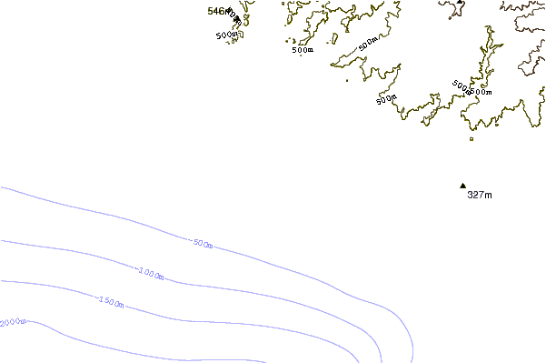 Shoreline around Baya Reef