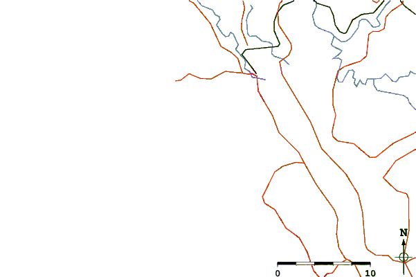 Roads and rivers around Baylys Beach