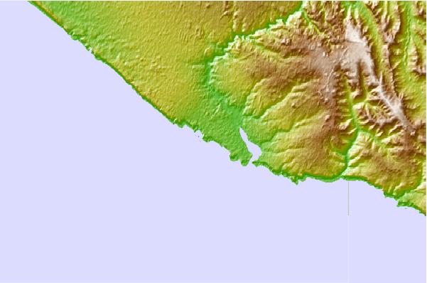 Surf spots located close to Bay of Martyrs
