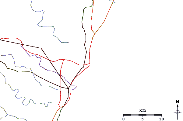 Roads and rivers around Bay of Plenty