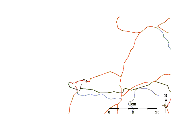 Roads and rivers around Beacon Cove