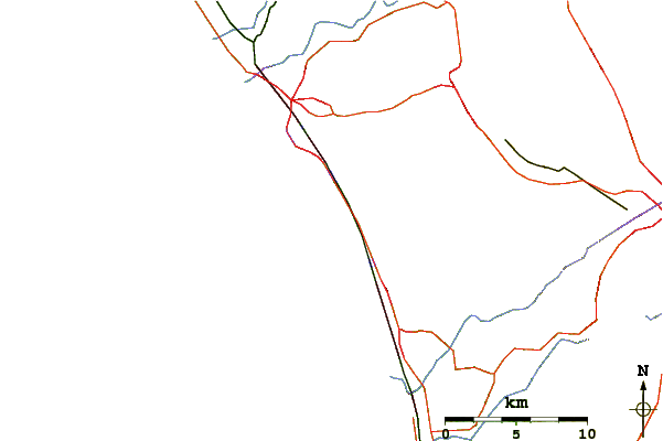 Roads and rivers around Beacons