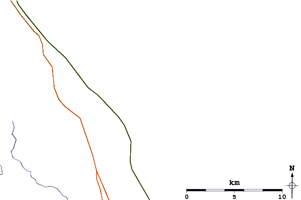 Roads and rivers around Beadnell Bay