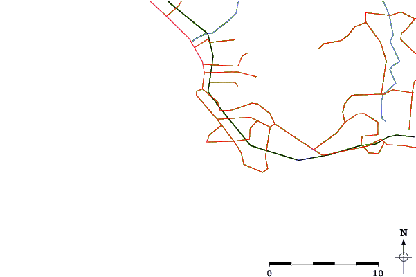 Roads and rivers around Beatons