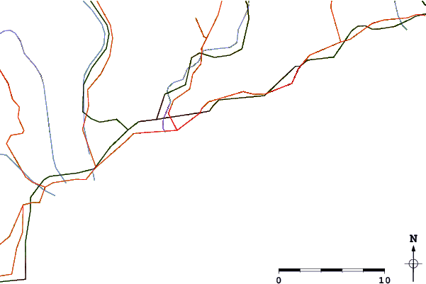 Roads and rivers around Beaulieu sur Mer