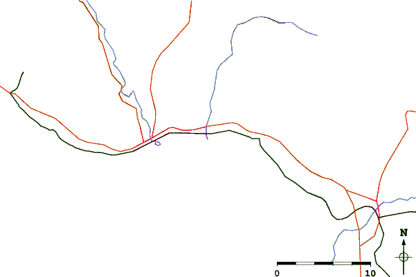 Roads and rivers around Beer Can Beach