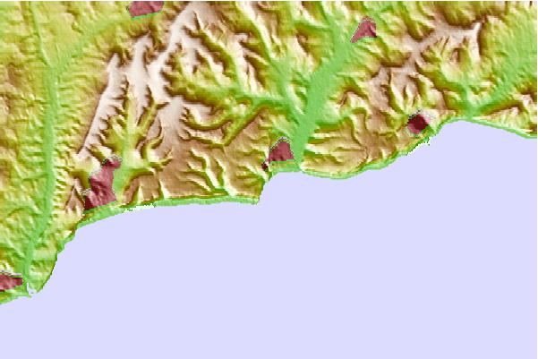 Surf spots located close to Beer Point