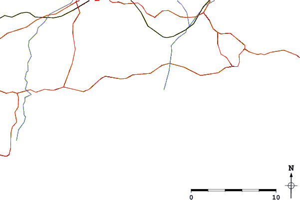 Roads and rivers around Beer Point