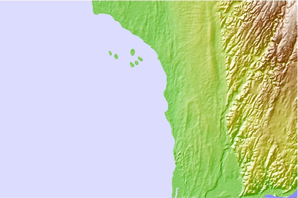 Surf spots located close to Behakio