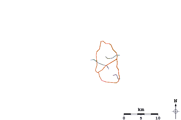 Roads and rivers around Belham Valley Rivermouth