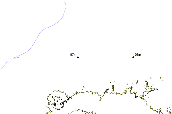 Shoreline around Belt Road