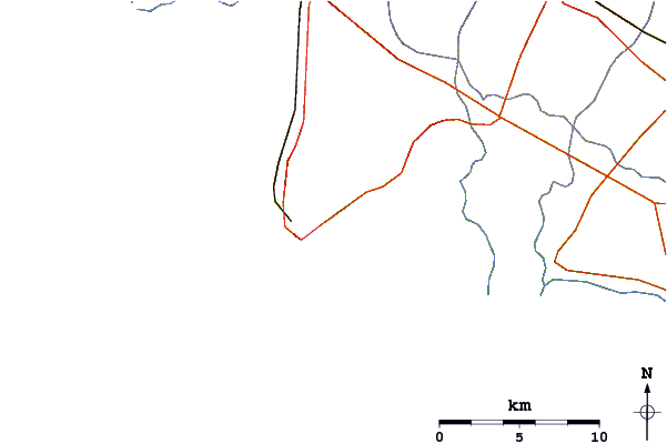 Roads and rivers around Belvedere