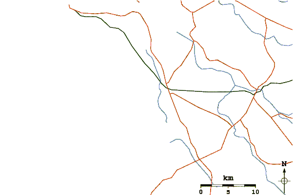 Roads and rivers around Benaulim Beach