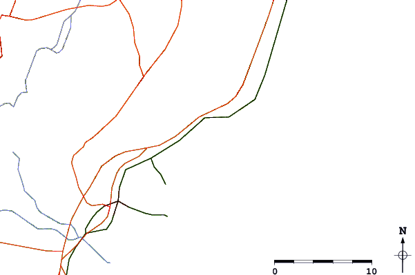 Roads and rivers around Benicassim
