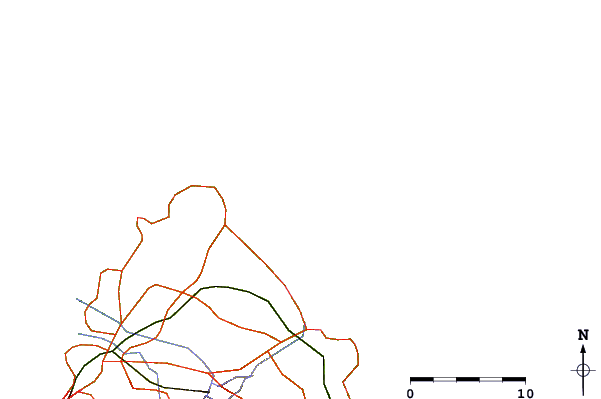 Roads and rivers around Bernache