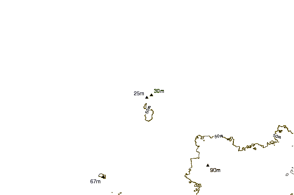 Shoreline around Berry Bay