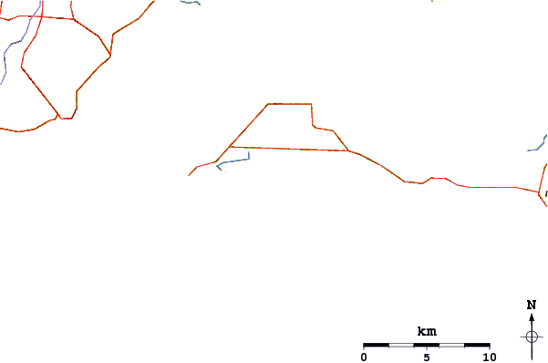 Roads and rivers around Berrys Beach