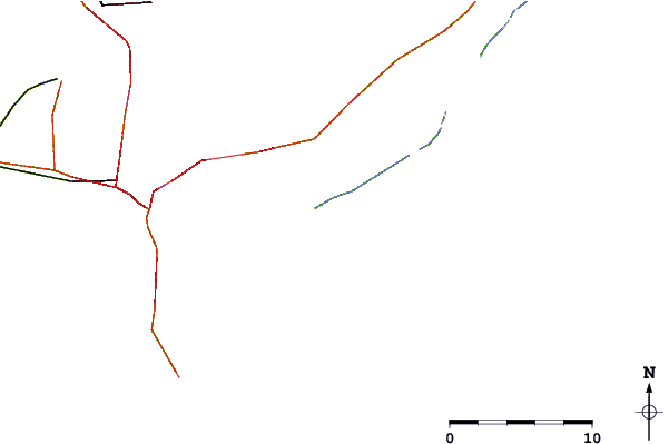 Roads and rivers around Berts Bar