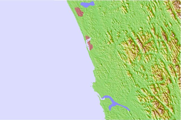 Surf spots located close to Beruwela