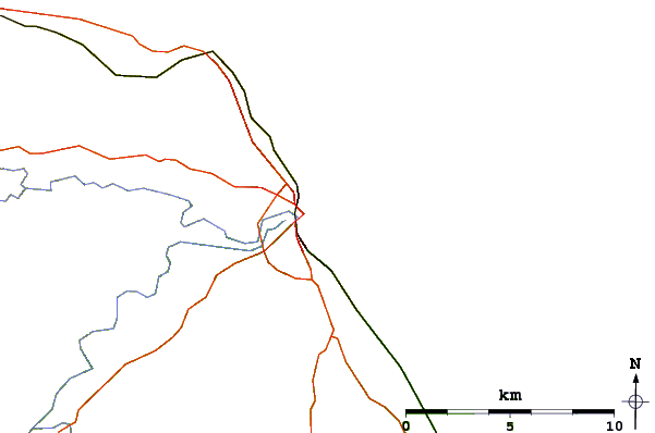 Roads and rivers around Berwick-Upon-Tweed
