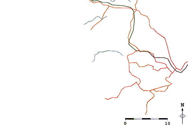 Roads and rivers around Bethell's Beach / Te Henga