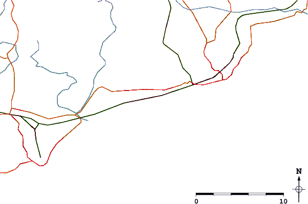 Roads and rivers around Bexhill