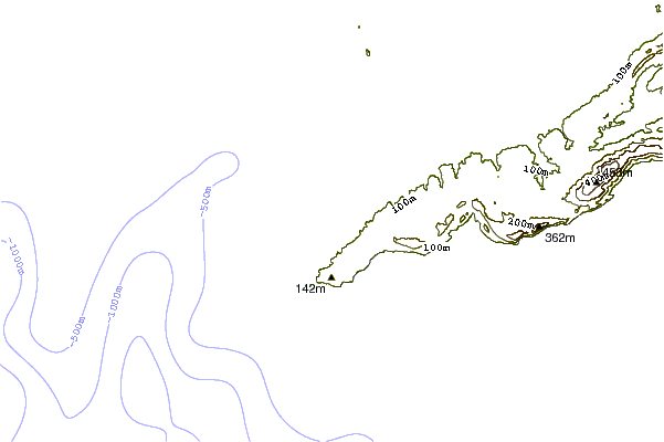 Shoreline around Bicas