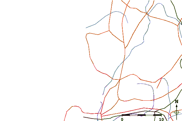 Roads and rivers around Big Bay