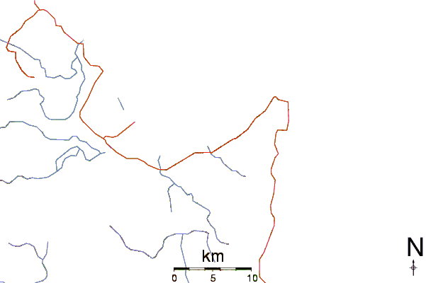 Roads and rivers around Big Star