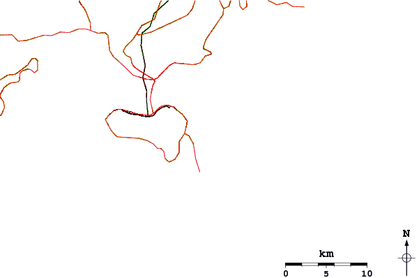Roads and rivers around Big Wave Bay