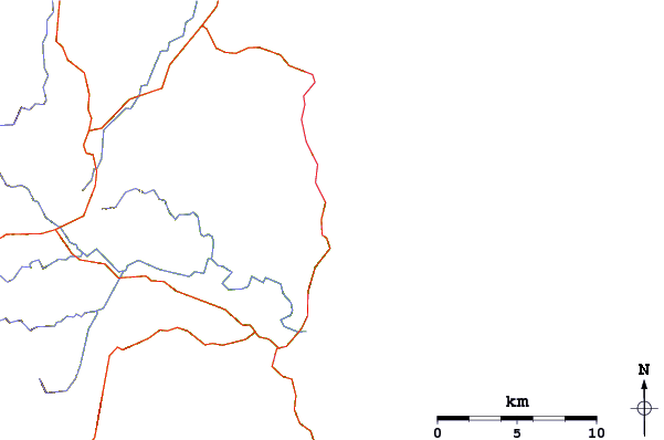 Roads and rivers around Binalong Beach