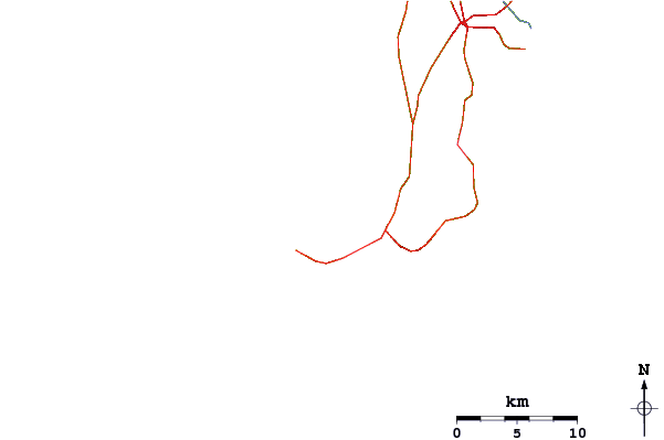 Roads and rivers around Bingin