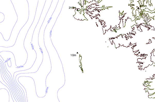 Shoreline around Bird Shit
