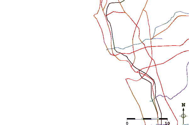 Roads and rivers around Bird Shit