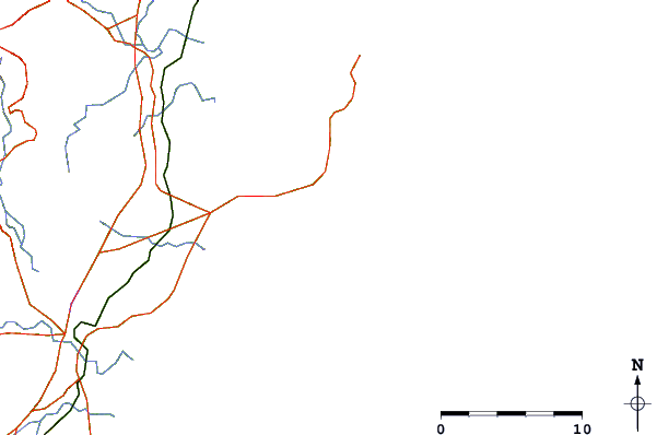 Roads and rivers around Birdie Beach