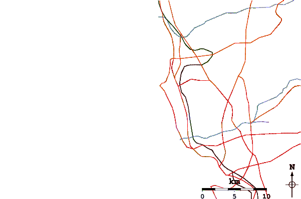 Roads and rivers around Birdrock