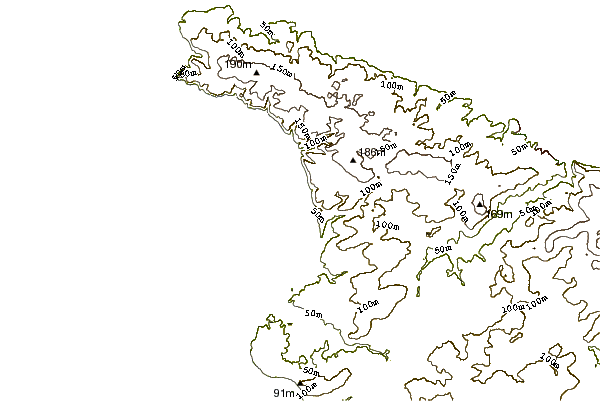 Shoreline around Biville