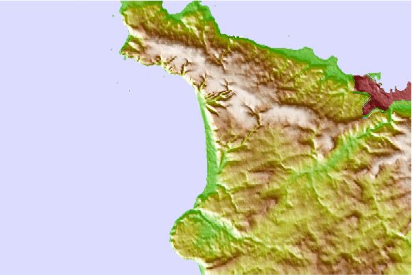 Surf spots located close to Biville