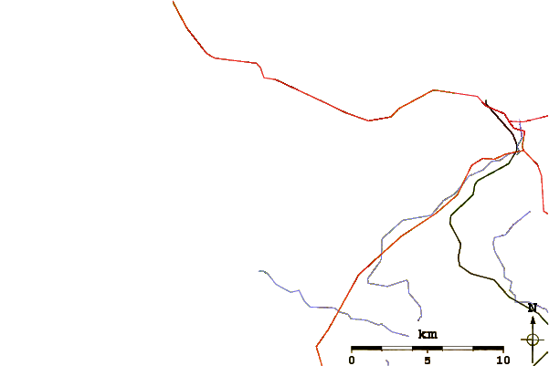 Roads and rivers around Biville