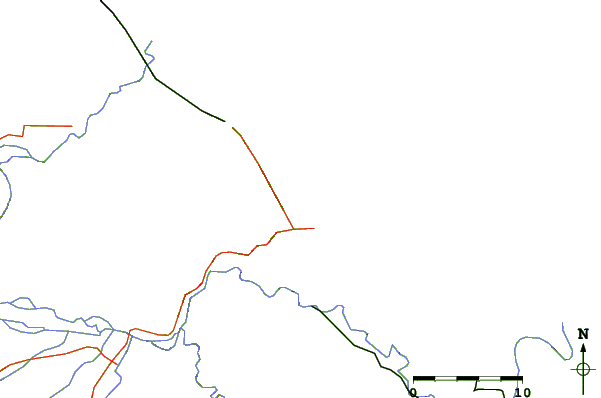 Roads and rivers around Black Beach / Cahuita