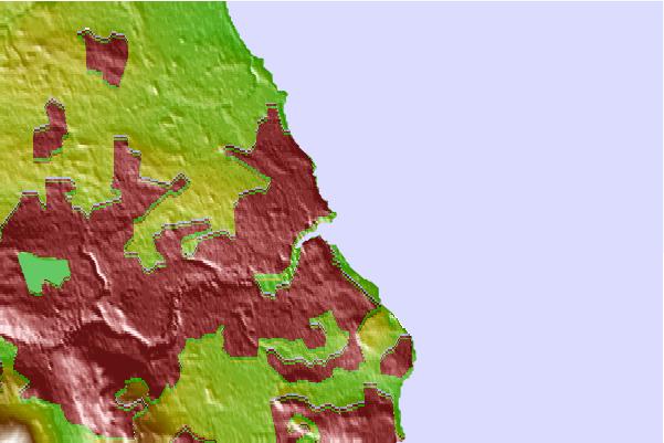 Surf spots located close to Black Middens