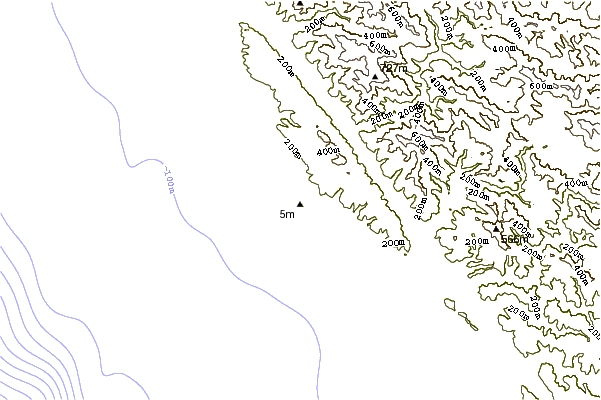 Shoreline around Black Point Beach