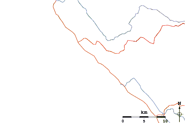 Roads and rivers around Black Point Beach