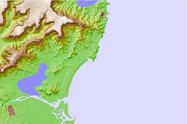 Surf spots located close to Black Point