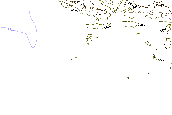 Shoreline around Black Rock