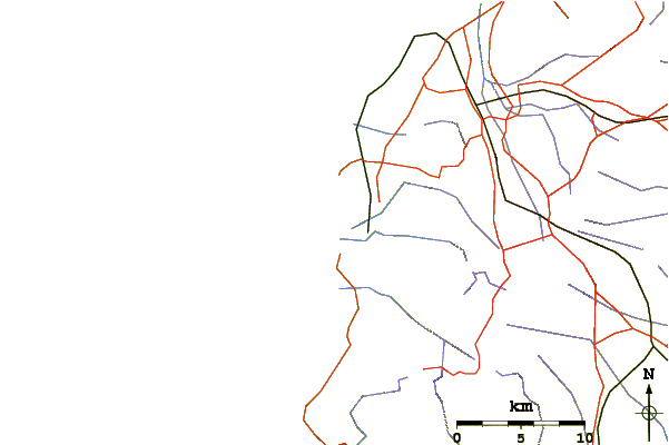 Roads and rivers around Black Rocks
