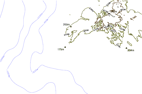 Shoreline around Black Sands Beach